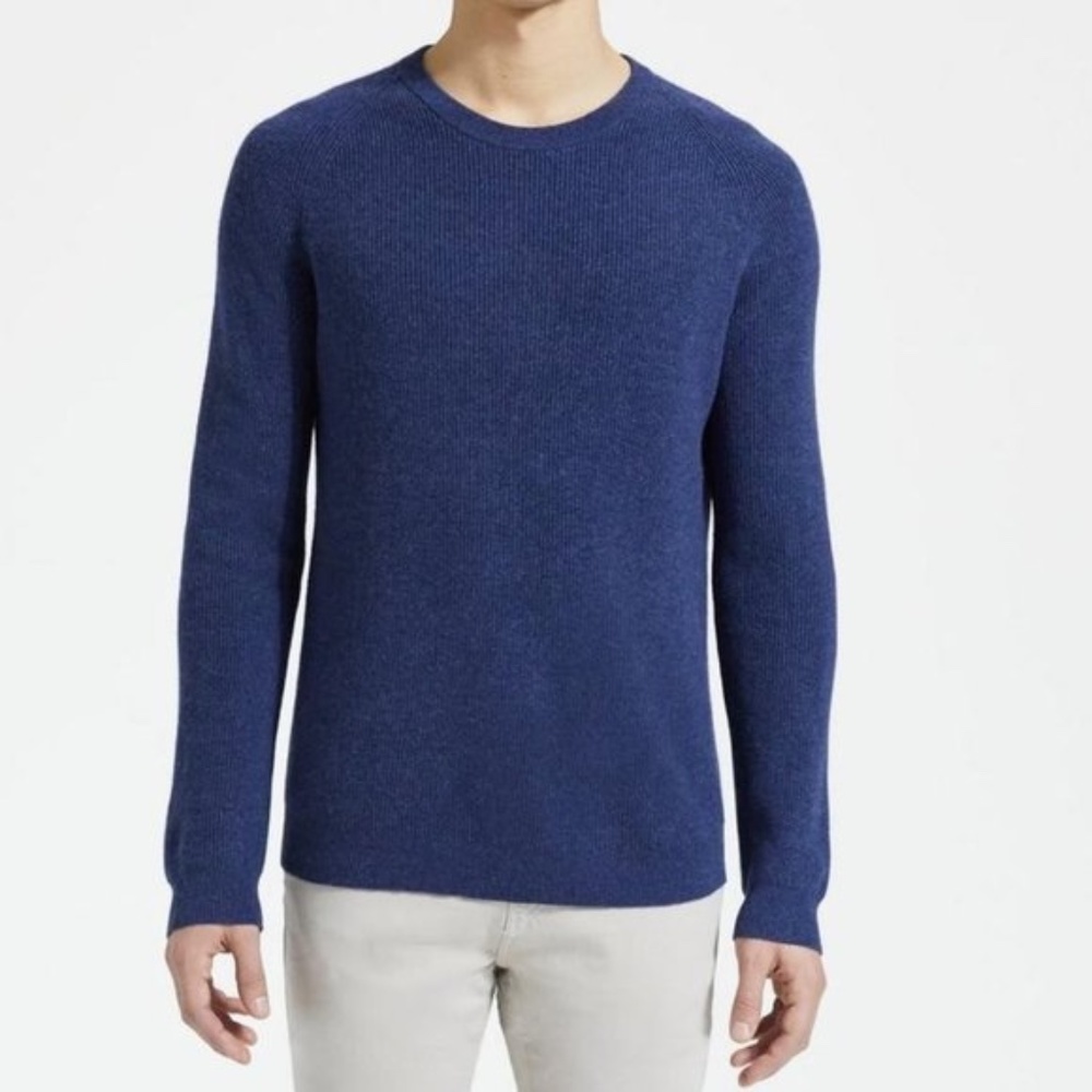 Theory Raglan Sweater in Ribbed Cashmere